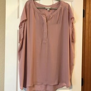 Blush pink/mauve blouse